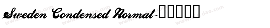 Sweden Condensed Normal字体转换
